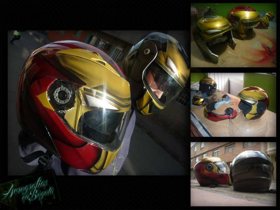 Aerografía tuning, personalizacion de cascos